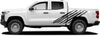 View of 2015-2022 Chevy Colorado LOYAL Side Truck Body Accent Vinyl Graphics 3M Stripes Kit