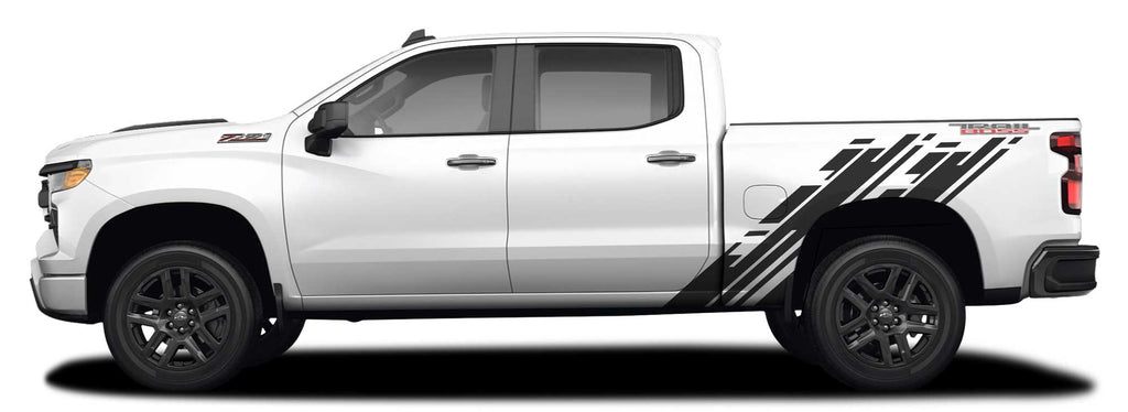 2019 2020 2021 2022 2023 2024 Chevy Silverado Stripes DITHER Decals Body Door 3M Vinyl Graphics Kit