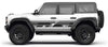 2021 2022 2023 2024 Ford Bronco Stripes DITHER Side Body Door Accent Decals Vinyl Graphics Kits 3M