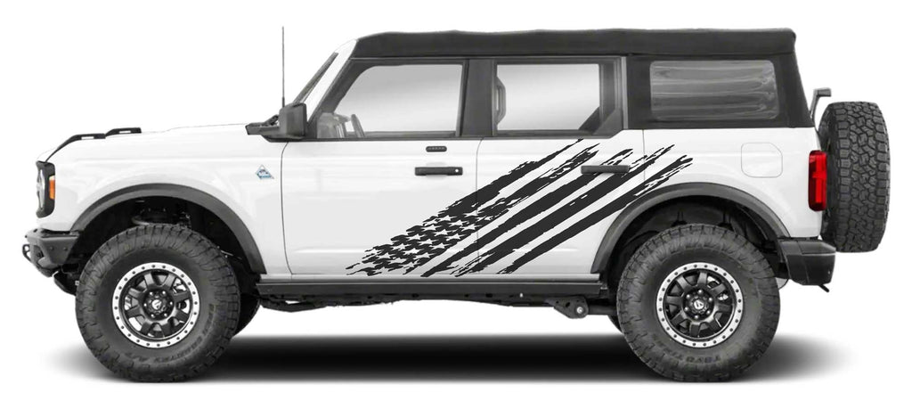 2021 2022 2023 2024 Ford Bronco Stripes LOYAL Side Body Door Accent Decals Vinyl Graphics Kits 3M