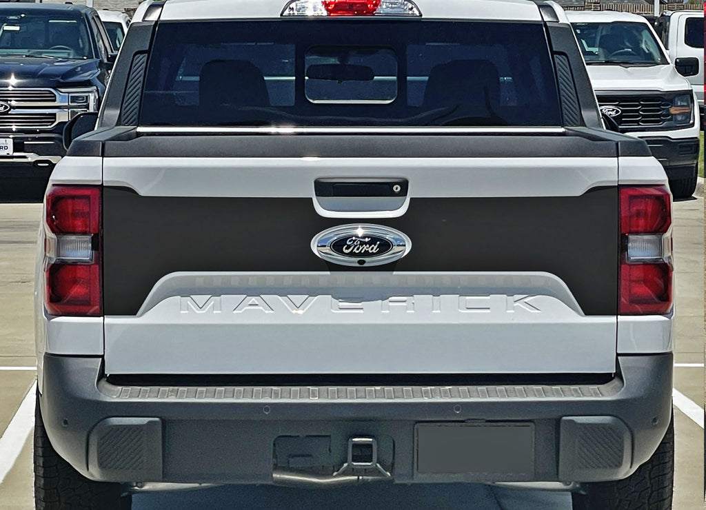 Ford Maverick Tailgate Decal MAV TAILGATE BLACKOUT Stripes Vinyl Graphics Kit 2022-2025