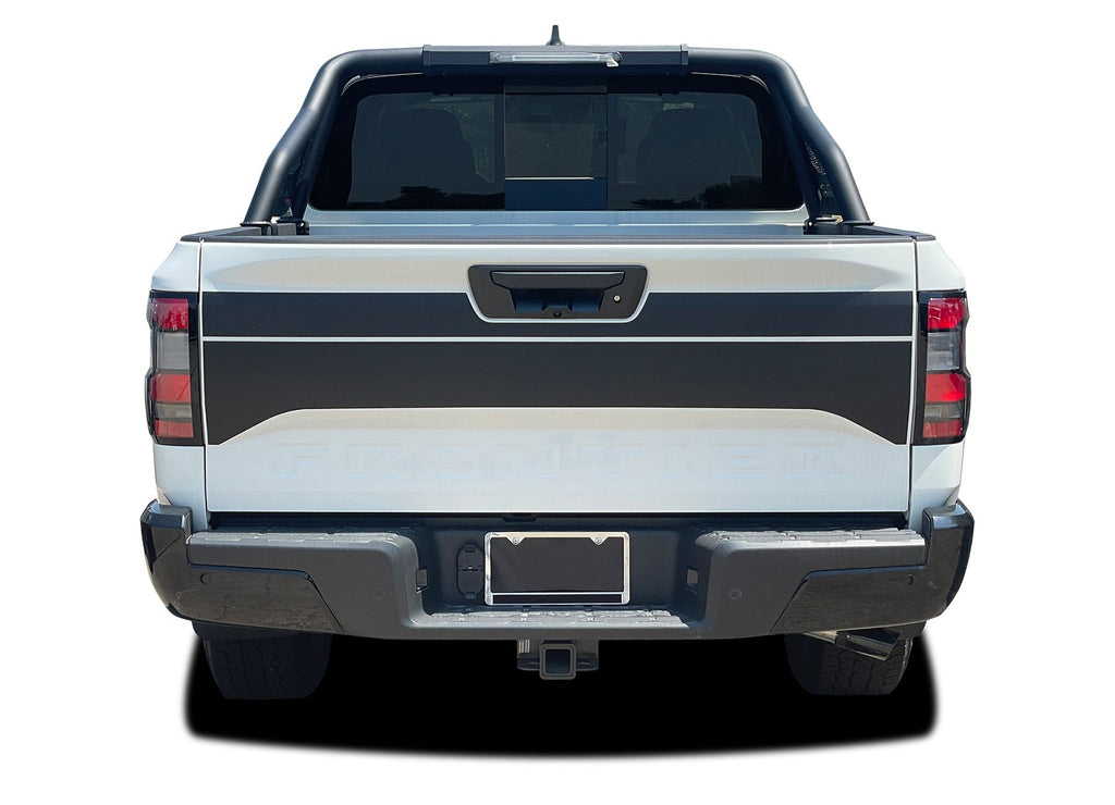 2022-2024 Nissan Frontier Tailgate Blackout Graphic Vinyl Stripes Decals Kit