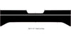 Parts and sizing for 2022-2024 Nissan Frontier Tailgate Blackout Graphic Vinyl Stripes Decals Kit