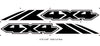 Product View of 2022-2024 Nissan Frontier 4x4 Side Graphic Vinyl Stripes Decals Kit