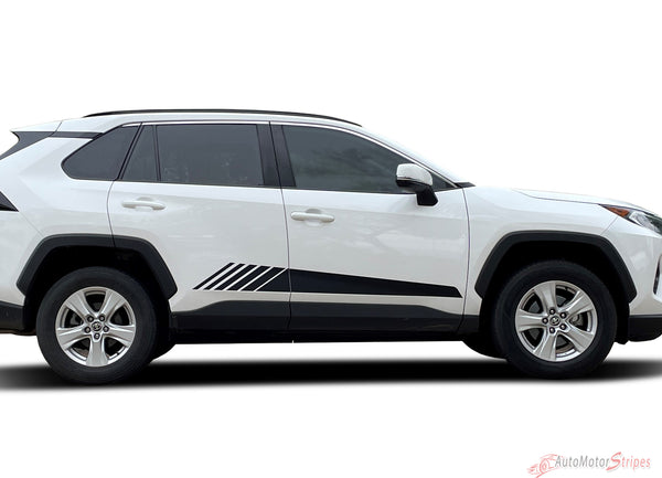 2019-2023 Toyota RAV4 SPLINTER Side Door Body Decals Accent Stripes 3M ...