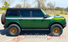 Detailed view of 2021-2025 Ford Bronco Full Size CINCH Side Body Stripes Upper Door Accent Decals Vinyl Graphics Kits 3M