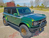 Detailed view of 2021-2025 Ford Bronco Full Size CINCH Side Body Stripes Upper Door Accent Decals Vinyl Graphics Kits 3M