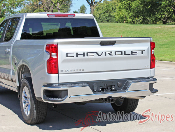 2019 2020 2021 2022 2023 2024 Chevy Silverado Tailgate Insert Decals ...